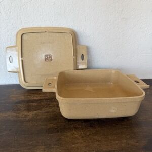 LittonWare Microwave Cookware 1 QT  Casserole Square Dish 39275 with Lid 39274